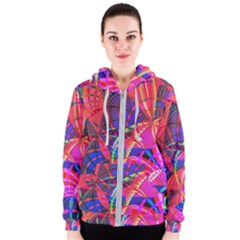 Design Background Concept Fractal Women s Zipper Hoodie by Pakrebo