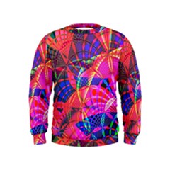 Design Background Concept Fractal Kids  Sweatshirt by Pakrebo