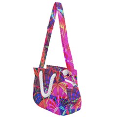 Design Background Concept Fractal Rope Handles Shoulder Strap Bag