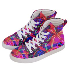 Design Background Concept Fractal Men s Hi-top Skate Sneakers by Pakrebo