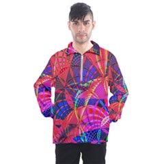 Design Background Concept Fractal Men s Half Zip Pullover by Pakrebo