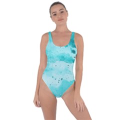 Watercolor Splatter Aqua Bring Sexy Back Swimsuit