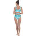 Watercolor Splatter Aqua Bandaged Up Bikini Set  View2