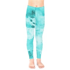 Watercolor Splatter Aqua Kids  Legging