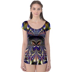 Abstract Art Artwork Fractal Design Art Pattern Boyleg Leotard  by Pakrebo