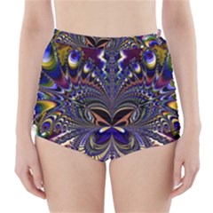 Abstract Art Artwork Fractal Design Art Pattern High-waisted Bikini Bottoms by Pakrebo