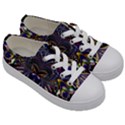 Abstract Art Artwork Fractal Design Art Pattern Kids  Low Top Canvas Sneakers View3