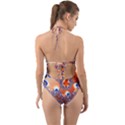 Abstract Art Artwork Fractal 2 Halter Cut-Out One Piece Swimsuit View2