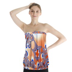 Abstract Art Artwork Fractal 2 Strapless Top by Pakrebo