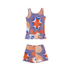 Abstract Art Artwork Fractal 2 Kids  Boyleg Swimsuit by Pakrebo