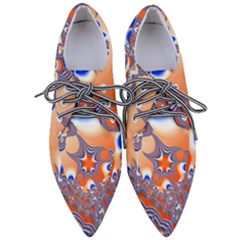 Abstract Art Artwork Fractal 2 Pointed Oxford Shoes by Pakrebo