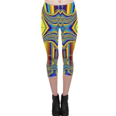 Abstract Art Design Digital Art Capri Leggings  by Pakrebo