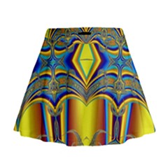 Abstract Art Design Digital Art Mini Flare Skirt by Pakrebo