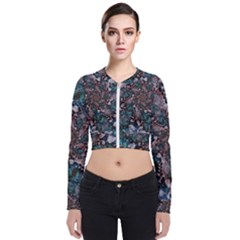 Art Artwork Fractal Digital Art Floral Long Sleeve Zip Up Bomber Jacket by Pakrebo