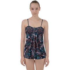 Art Artwork Fractal Digital Art Floral Babydoll Tankini Set by Pakrebo