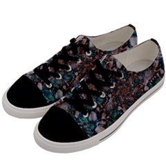 Art Artwork Fractal Digital Art Floral Men s Low Top Canvas Sneakers by Pakrebo