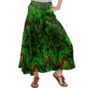 Art Artwork Fractal Digital Art Green Satin Palazzo Pants View1