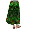 Art Artwork Fractal Digital Art Green Satin Palazzo Pants View2