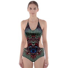 Abstract Abstract Art Artwork Star Cut-out One Piece Swimsuit by Pakrebo