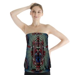 Abstract Abstract Art Artwork Star Strapless Top by Pakrebo