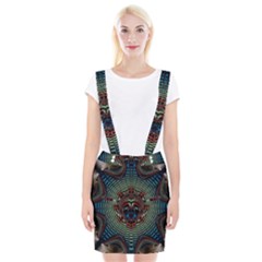 Abstract Abstract Art Artwork Star Braces Suspender Skirt by Pakrebo