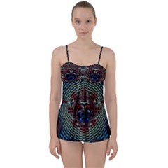 Abstract Abstract Art Artwork Star Babydoll Tankini Set