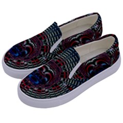 Abstract Abstract Art Artwork Star Kids  Canvas Slip Ons by Pakrebo