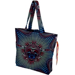 Abstract Abstract Art Artwork Star Drawstring Tote Bag by Pakrebo