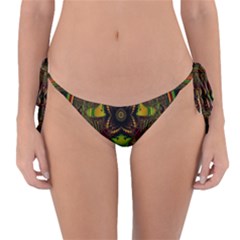 Fractal Art Artwork Design Reversible Bikini Bottom by Pakrebo