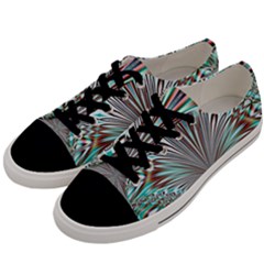 Crystal Design Crystal Pattern Glass Men s Low Top Canvas Sneakers by Pakrebo