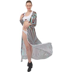 Crystal Design Crystal Pattern Glass Maxi Chiffon Beach Wrap by Pakrebo