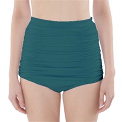 Teal Green High-waisted Bikini Bottoms by blkstudio