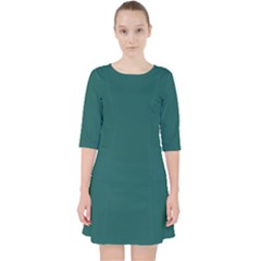 Teal Green Pocket Dress