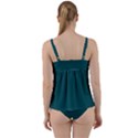 Teal Green Twist Front Tankini Set View2