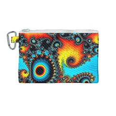 Artwork Fractal Digital Art Canvas Cosmetic Bag (medium) by Pakrebo