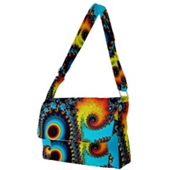 Artwork Fractal Digital Art Full Print Messenger Bag by Pakrebo