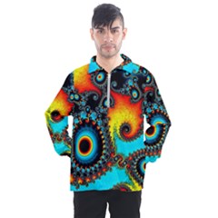 Artwork Fractal Digital Art Men s Half Zip Pullover by Pakrebo