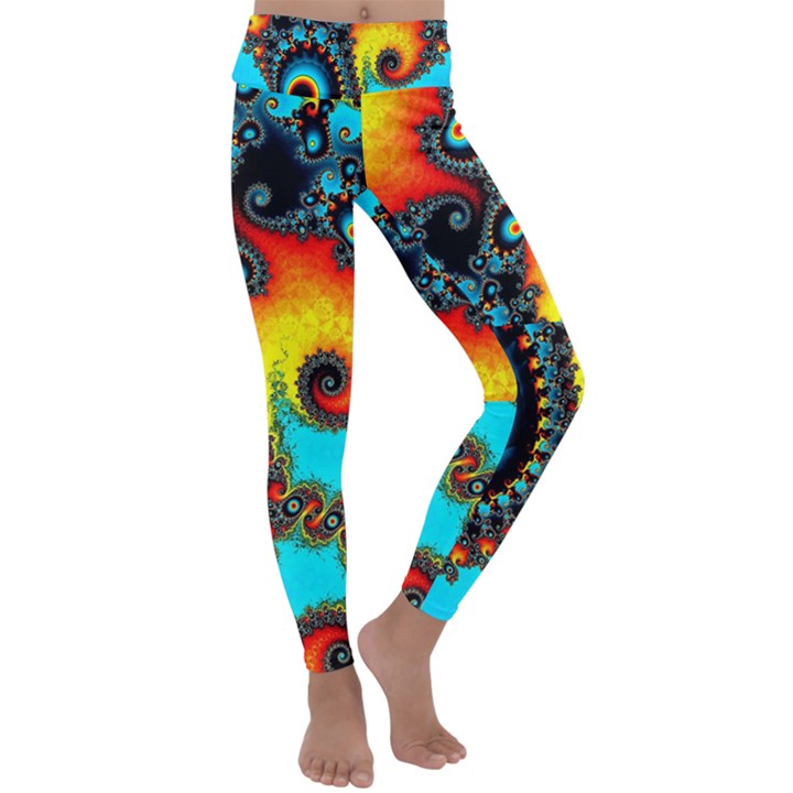 Artwork Fractal Digital Art Kids  Lightweight Velour Classic Yoga Leggings