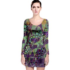 Background Design Art Artwork Long Sleeve Bodycon Dress by Pakrebo