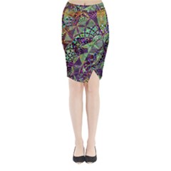 Background Design Art Artwork Midi Wrap Pencil Skirt by Pakrebo