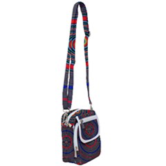 Art Design Fractal Circle Shoulder Strap Belt Bag