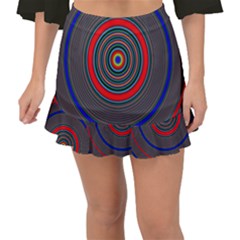 Art Design Fractal Circle Fishtail Mini Chiffon Skirt by Pakrebo