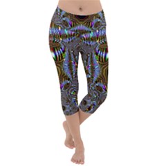 Art Artwork Fractal Digital Art Lightweight Velour Capri Yoga Leggings by Pakrebo