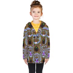 Art Artwork Fractal Digital Art Kids  Double Breasted Button Coat by Pakrebo