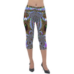 Art Artwork Fractal Digital Art Lightweight Velour Capri Leggings  by Pakrebo