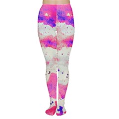 Watercolor Splatter Hot Pink/purple Tights