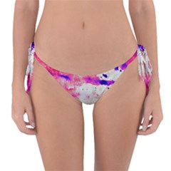 Watercolor Splatter Hot Pink/purple Reversible Bikini Bottom by blkstudio