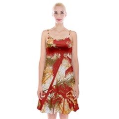 Into The Forest Paradise Spaghetti Strap Velvet Dress