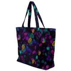 Neon Brushes                  Zip Up Canvas Bag by LalyLauraFLM