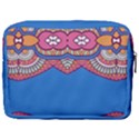 Shapes on a blue background                      Make Up Pouch (Large) View2